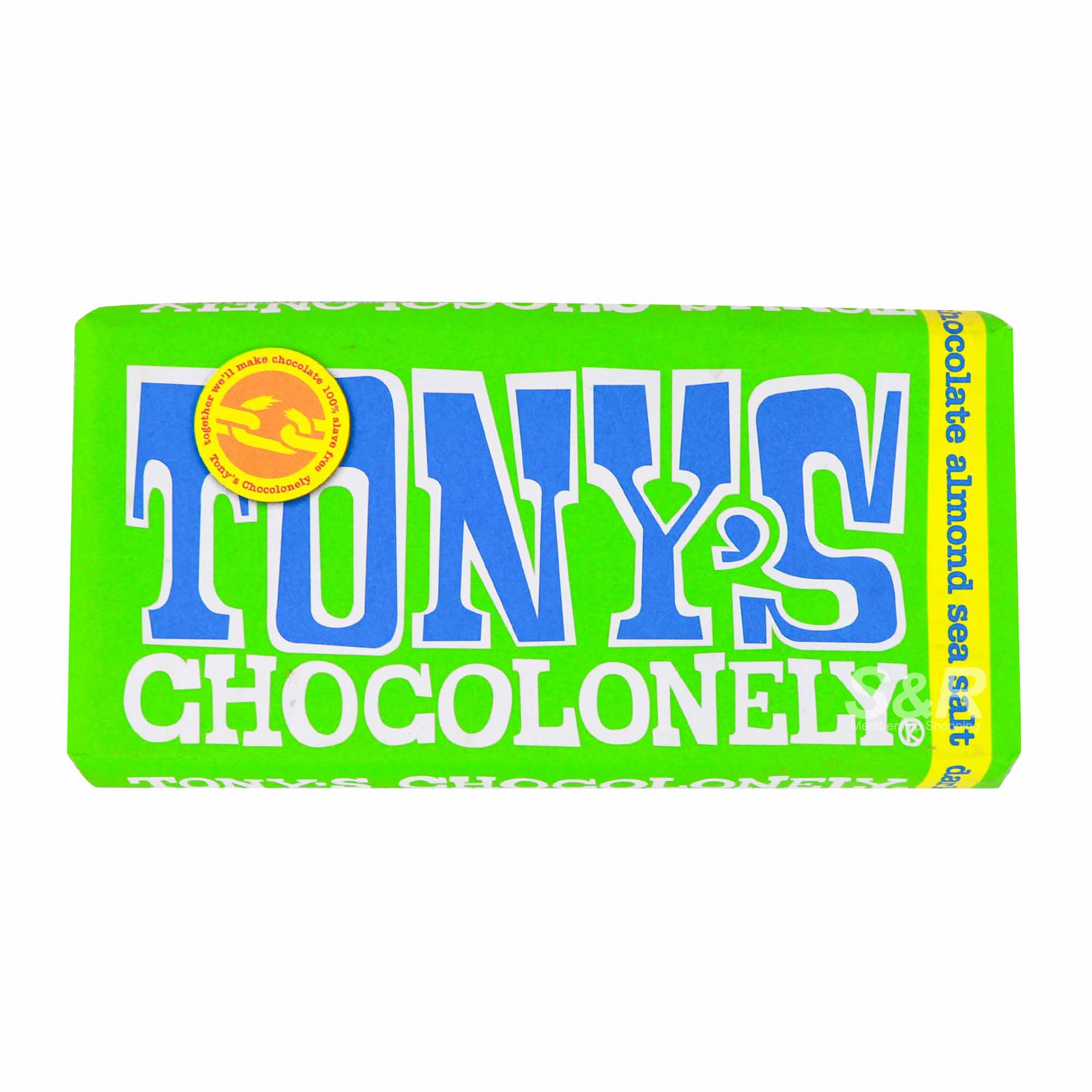 Tony's Chocolonely Chocolate Almond Sea Salt 180g